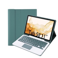 適用三星A8 10.5寸 X200/X205藍牙鍵盤保護套觸控鍵盤筆