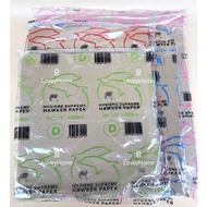 EXTRA THICK Dolphin Paper A B C D (100pcs±) Hawker Paper Wrap Kertas Minyak Roti Canai Kertas Bungku