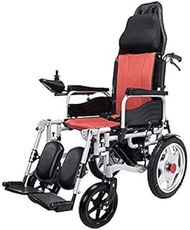 Luxurious and lightweight Electric Wheelchairs Folding Rear Automatic Brake Travel Simplicity Wheelchair With Reclinable Backrest Adjustable Headrest