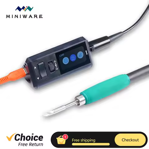 MINIWARE TS1M MINI Soldering Station PD 3.1 28V 140W Compatible with T245 Handle C210 Portable Digit