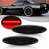 Smoked Lens Corvette C5 LED Side Marker Light Kit For 1997-2004 Corvette C5 Z06 Red/Rear Side Fender