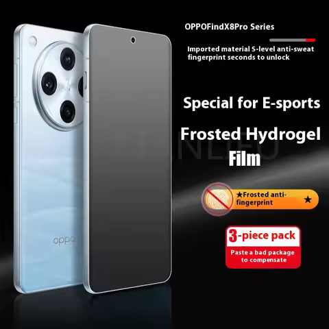 3 Pieces Matte Hydrogel Film for OPPO FindX8 X8Pro Full Cover TPU Clear Screen Protector For Oppo Fi