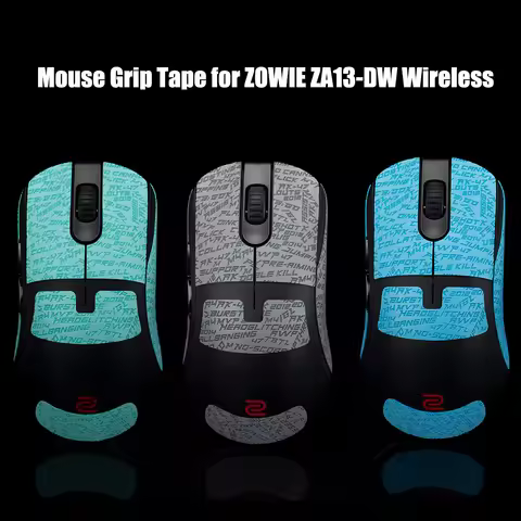 TBTL Mouse Grip Tape For ZOWIE ZA13-DW Wireless Mouse Sticker Lizard Skin Suck Sweat Non Slip Pre Cu