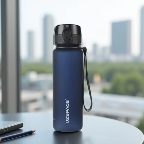 Hot Sale 500/1000ML Sports Water Bottle Shaker Outdoor Travel Portable Leakproof Drinkware Tritan Pl