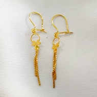Anting Wanita Koin Panjang Etnik Earring Coin Women Gold Emas asli