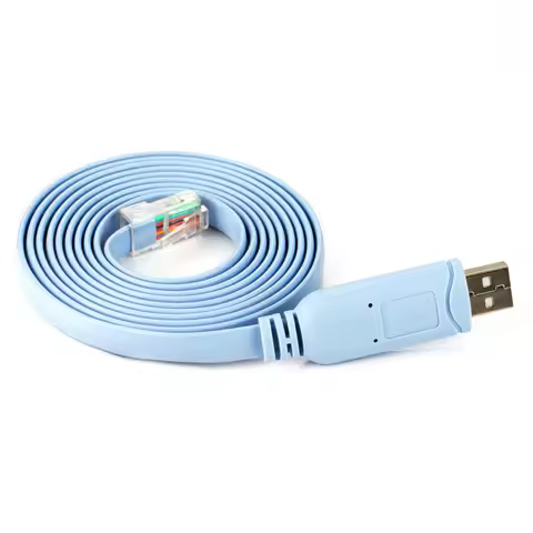 USB to RJ45 CONSOLE debugging cable 1.8M router switch RS323 computer serial port control cable for 