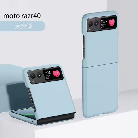 For Motorola Razr 40 Moto Razr40 Case Luxury Solid Color Ultra-thin Skin-Friendly Folding Shockproof
