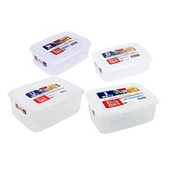 Bộ 04 hộp thực phẩm chữ nhật Nakaya (830ml + 1300ml + 2000ml + 3000ml) hàng nội địa Nhật Bản
