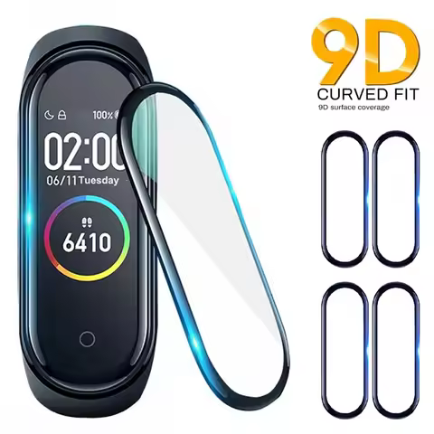 3D Full Screen Protector for Xiaomi mi band 6 7 8 film strap Mi band Smart Watch Miband Soft Protect