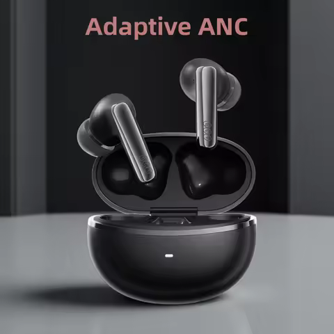 QCY MeloBuds N70 Adaptive ANC Wireless Earbuds Bluetooth 6.0 LDAC Hi-Res Audio 6 Mics Wireless Charg