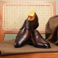 Men’s Brogue Derby Leather Shoes with 2cm Height Increase