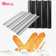 XIAWUSS Baguette Mold, Waves Nonstick Baguette Baking Tray,  Baking Tool Bakeware French Bread Toast