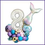 Mermaid Birthday Party Supplies 55 Pieces Birthday Balloons for Mermaid Birthday Party Decoration Re