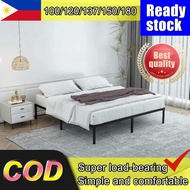 Iron Bed Metal Iron Frame Bed Without Headboard Single Bed Double Bed Queen Bed Steel Frame Bed
