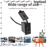 TOPTOOL Car Charger Socket Universal Usb 2.4A 12v Car Charger