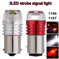 2pcs 1156 BA15S P21W 1157 BAY15D Car Motorcycle Led Red Yellow Strobe Lamp 5630 3 SMD Bulbs Brake Tu