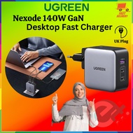 UGREEN NEXODE 140W GAN DESKTOP FAST CHARGER 1M UK USB-A+2*USB-C WITH CABLE