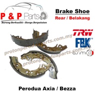 Rear Brake Shoe Lining Pad Belakang - Perodua Axia Bezza