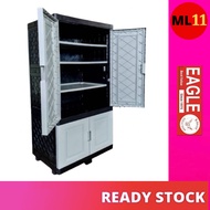 EAGLE DIY Plastic Cabinet Almari Baju Almari Plastik Serbaguna Storage Cabinet / Almari Rak Kasut J3