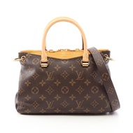 【二手】路易威登LOUIS VUITTON Pallas BB Monogram 2WAY 手提包 M41242 藏紅色 PVC 塗層帆布 Pallas BB 女士二手 A