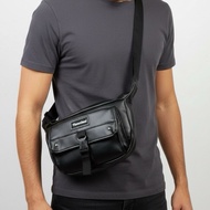 Synthetic Leather Men's Sling Bag - Prau Hustle Sling Bag