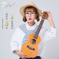 Color 23 Inch Soprano Concert Ukulele 4 Strings Spruce Basswood Guitar Ukulele + set of accessories