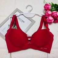 34A/75A, 34B/75B PLAIN RED BRA - NON-WIRED