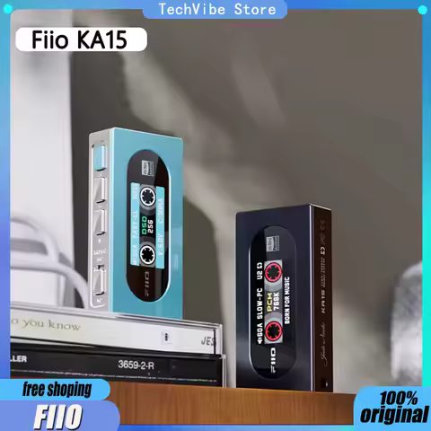 Fiio KA15 Portable Headphone Amplifier HIFI Sound Quality USB DAC Headphone Power Amplifier 3.5/4.4m