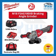 Milwaukee M18 FSAG100XB M18 FUEL 100mm (4")  Braking Angle Grinder With Slide Switch M18FSAG100XB M1