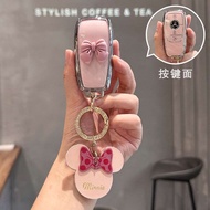 Pink Car Key Case Cover for Benz Mercedes Benz E300 C260l A200l Gle Class Glc300l Gla200 S400 Remote
