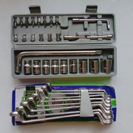 Key Package Ring 8 pcs 6 - 22 mm + Socket Wrench Set 27 pcs