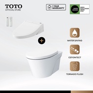 TOTO AVANTE Wall Hung Toilet Bowl CW822REJT2 with Washlet TCF24410ASG SET (Concealed Connection)