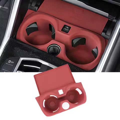 For BMW 3 Series I3 I4 2020 2021 2022 2023 2024 2025 G20 G26 Car Accessories Silicone Cup Holder Mat