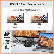 4K Capture Card 1080P Audio Capture Adapter 60FPS Adapter Low Latency Recorder 4K Device for Monitor