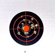 4" Splatter Sticker Roll (200 Sheets) - High-Vis Fluorescent Adhesive for Gun/Rifle/Airsoft/Slingsho