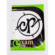 Cp exam sheet fool scap paper