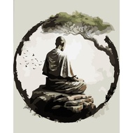 FRAME 1.6 CM - Cheap, beautiful digitized oil painting, WITH GLOSSY PAINT, FRAME, SIZE 40x50, WITH G