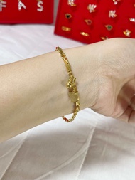 Gelang wanita 5 gram + gelang 5 gram emas muda