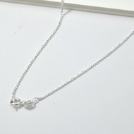 สร้อยคอเงินแท้ 925 ลายบอล (Ball Chain) เม็ดกลม เส้นยาว 58 ซม.