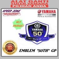 YAMAHA 50th MOTOGP EDITION STRICKER / EMBLEM 50th MOTOGP EDITION/ 55C-F1578-20-00 /100% ORIGINAL HLY
