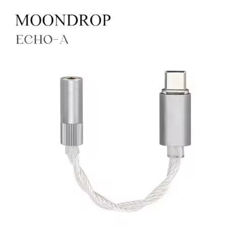 MOONDROP ECHO-A High-Resolution 3.5mm Single-Ended Portable DAC/AMP USB-C Decoder Amplifier
