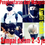 KPOP, KOREAN washable face mask PM 2.5. Mask muka style korea kpop.