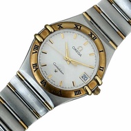 OMEGA 歐米茄 Constellation 星座 33MM QZ SS 白色面盤 羅馬數字錶圈 日期顯示