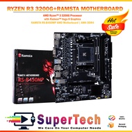 AMD Ryzen R3 3200G Processor  with Radeon™ Vega 8 Graphics  RAMSTA RS-B450MP AMD Motherboard | AM4 D