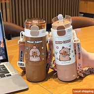 JYNZZY Student Thermos, Insulation Or Cooling With 316 stainless Vacuum Cup, Cute Capybara High-Capa
