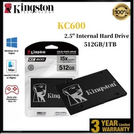 【Ready Stock】Kingston KC600 2.5'' SSD 512GB/1TB SATA3 Solid state drives 6.0Gb/s Internal hard drive