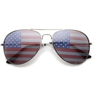 grinderPUNCH® American Flag Aviator Sunglasses Glasses