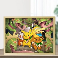 Pokémon Pokémon Pikachu Customized Puzzle with Wooden Framer54