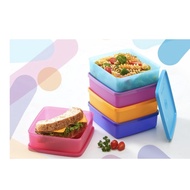 1pc 660Ml Large Square Away Tupperware Lunch Box