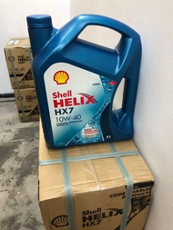 SHELL HELIX HX7 SEMI 10W40 4L ORIGINAL THAILAND MARKET ENGINE OIL SYNTHETIC 10W-40 10W 40 (CODE ORIGINAL)